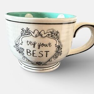 Anthropology Katie Mandy Collection “Try your Best” mug